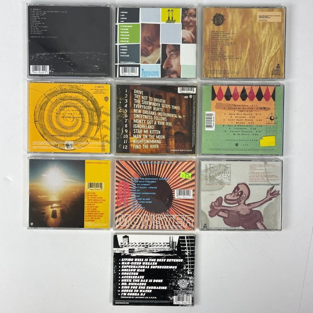 R.E.M. 10 CD Lot Green Monster Eponymous Hi-Fi Automatic Time Pageant 1986-2008 - Picture 3 of 12